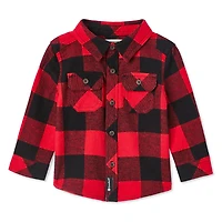 Chemise en flanelle Canadiana collection non genrée pour nourrissons Tailles 0-24 mois