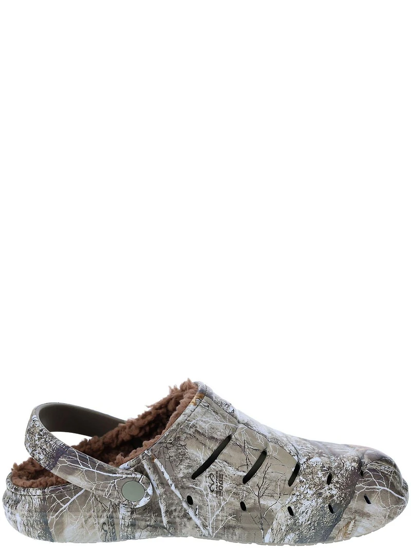 Rugged Shark Men's Faux Fur Clog Shoes, Available in Sizes: 8-13