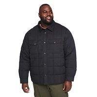 Veste-chemise matelassée George Plus pour hommes Tailles 3XL-5XL