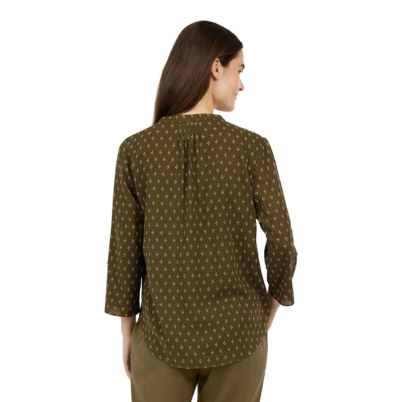 CHAPS-SPLIT NECK TOP