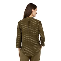 CHAPS-SPLIT NECK TOP