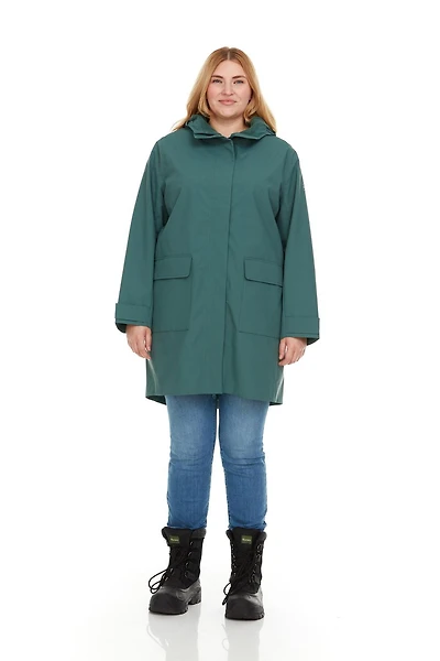 Swiss Tech Women's Plus Hooded Rain  Jacket