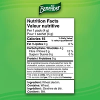Benefiber Prebiotic Dietary Fibre Powder, Unflavoured, Sugar-Free, Daily Fibre - 125 Servings (500G), Benefiber Powder, 125 Servings