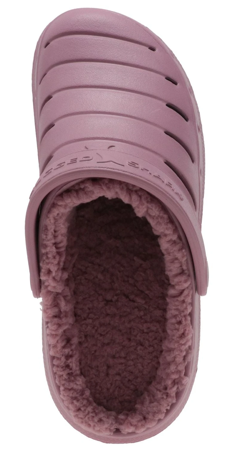 Rugged Shark Women's Faux Fur Clog Shoes