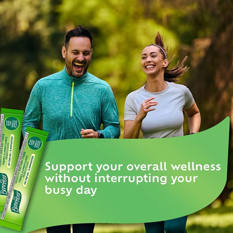 Benefiber On The Go Prebiotic Dietary Fibre Powder, Unflavoured, Stick Packs, Sugar-Free - (28 x 4 g Stick Packs), Benefiber On The Go, (28 x 4 g Stick Packs)