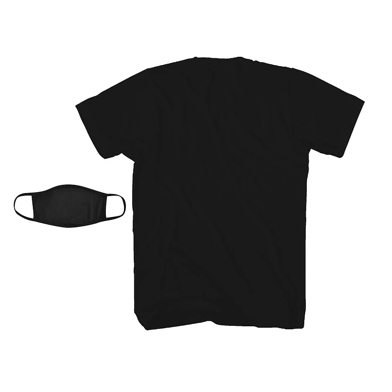 T-shirt et masque noir pour homme avec logo Superman