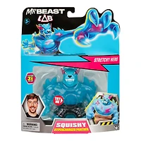 Figurine extensible MrBeast Lab de Heroes of Goo Jit Zu, panthère hyperchargée et spongieuse