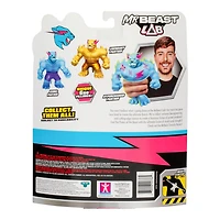 Figurine extensible MrBeast Lab de Heroes of Goo Jit Zu, panthère hyperchargée et spongieuse