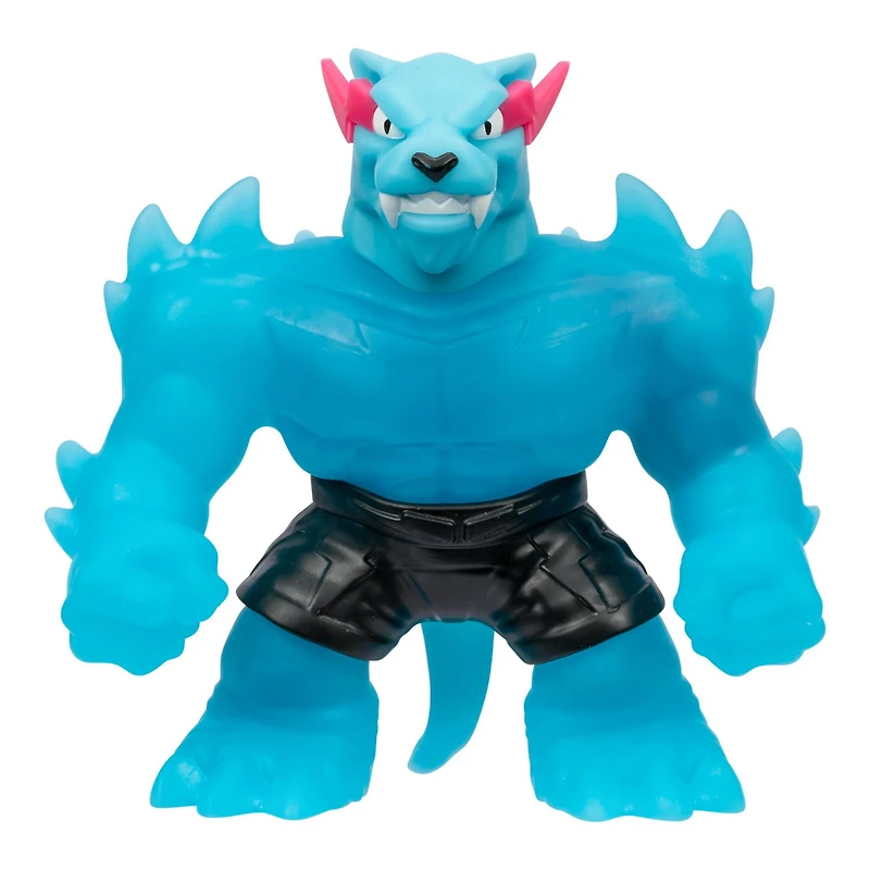 Figurine extensible MrBeast Lab de Heroes of Goo Jit Zu, panthère hyperchargée et spongieuse