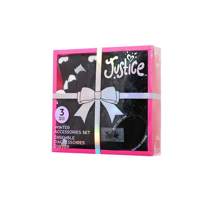 Justice ensemble d'accessoires dans une boite cadeau