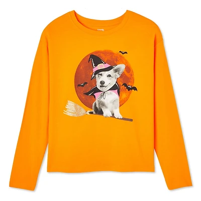 T-shirt d’Halloween à manches longues George pour filles