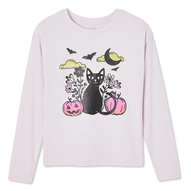 George Girls' Halloween Long Sleeve Tee