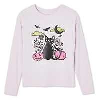 George Girls' Halloween Long Sleeve Tee