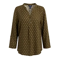 CHAPS-SPLIT NECK TOP