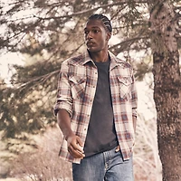 Wrangler Plaid en sergé brisé de volume