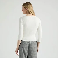 Mexx Women’s Square Neck ¾ Sleeve Sweater