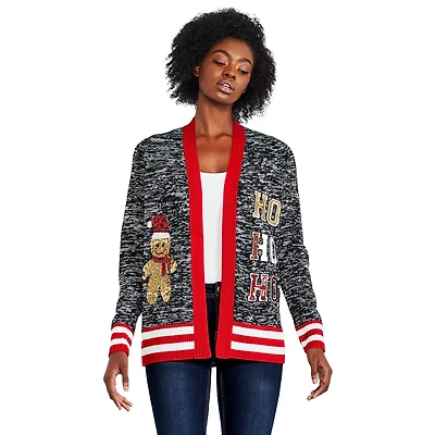 Cardigan orné de Noël George pour femmes