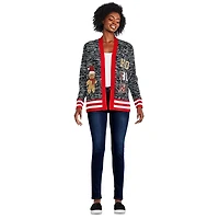 Cardigan orné de Noël George pour femmes