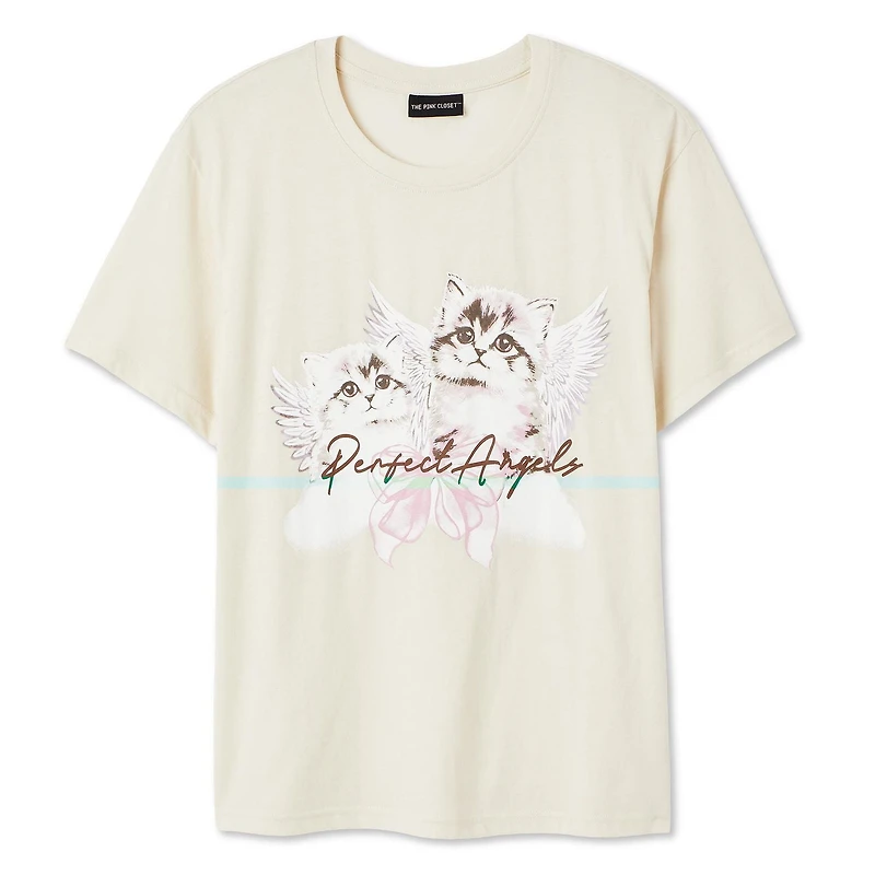 The Pink Closet Women's Perfect Angels Tee, Sizes XS-XL