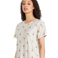 Chemise de nuit à encolure ras du cou George pour femmes