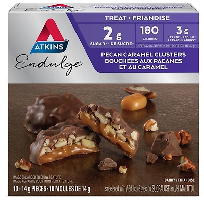 Bouchés aux pecanes et au caramel Endulge Atkins