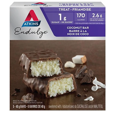 Barres friandise à la noix de coco Endulge d'Atkins