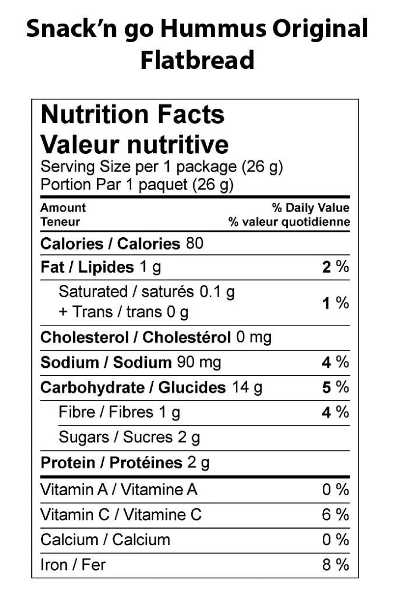 Snack'n Go Hummus et craquelins - Original Hummus et craquelins-Original
