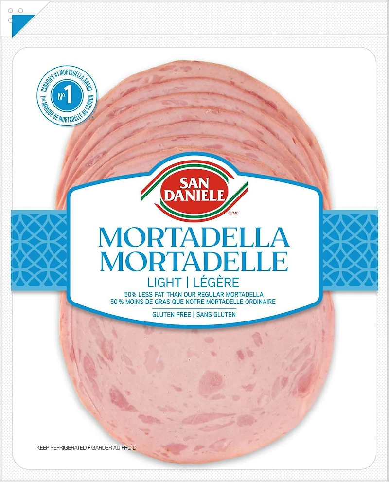 San Daniele Gluten Free Sliced Light Mortadella, 175 g
