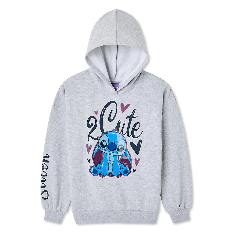 Tunique à capuchon Stitch Disney pour filles Tailles TP–TG