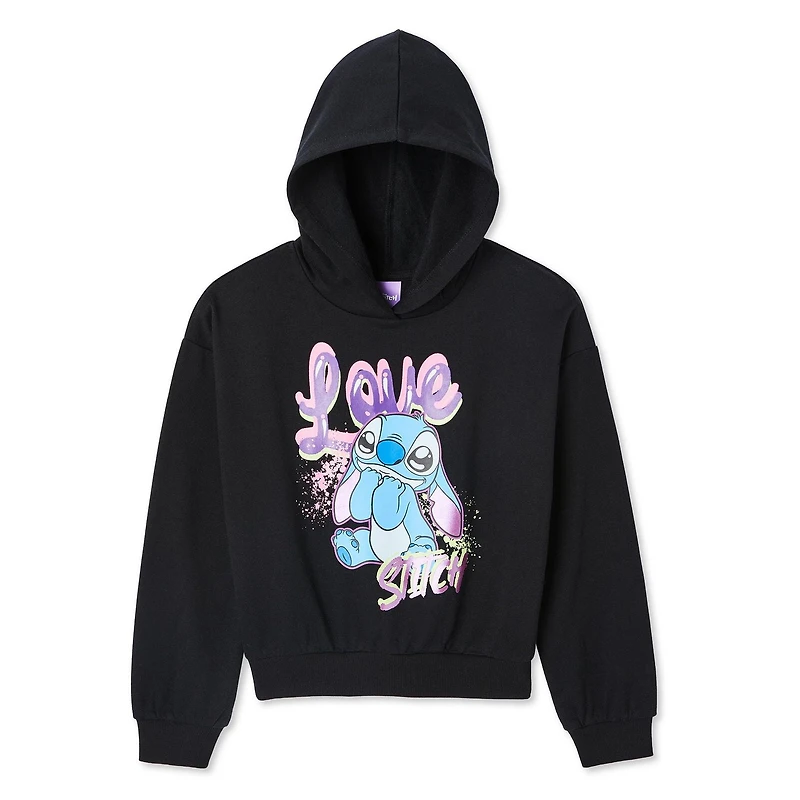 Haut à capuchon Stitch Disney pour filles Tailles TP–TG