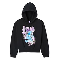 Haut à capuchon Stitch Disney pour filles Tailles TP–TG