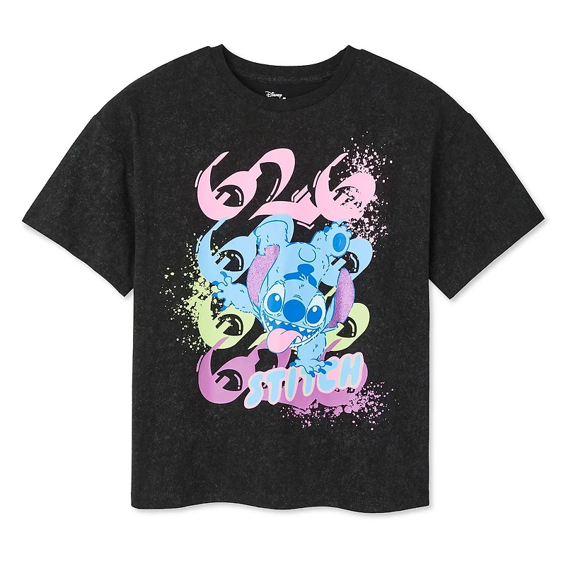 T-shirt délavé Stitch Disney pour filles