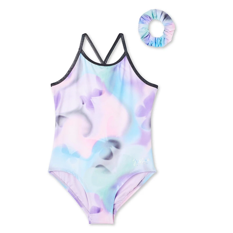 Justice Girls' Strappy Bodysuit 2-Piece Set, Sizes XS-XL