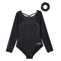 Justice Girls' Mesh Leotard 2-Piece Set, Sizes XS-XL