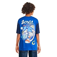 T-shirt à manches courtes Sonic le hérisson pour garçons Tailles TP–TG
