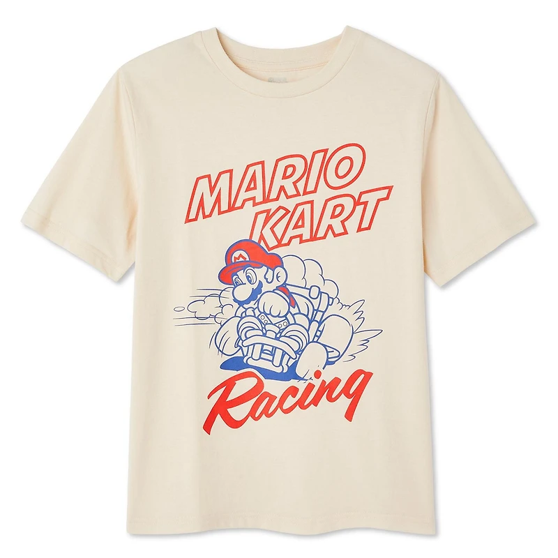 T-shirt Mario Kart Super pour garçons Tailles TP–TG