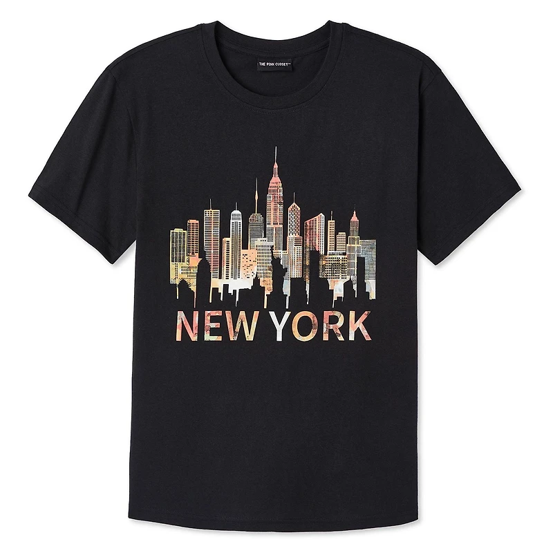 T-shirt coupe garçonne The Pink Closet pour femmes Tailles TP–TG