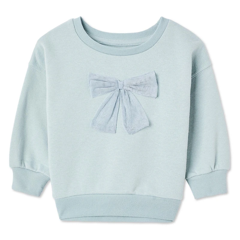 George Baby Girls' Crew Neckline Sweatshirt, Sizes 0-24 months