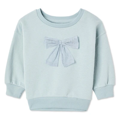 George Baby Girls' Crew Neckline Sweatshirt, Sizes 0-24 months