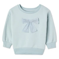 George Baby Girls' Crew Neckline Sweatshirt, Sizes 0-24 months