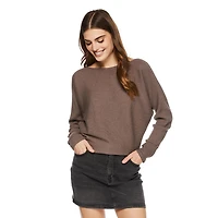 George Women's Ribbed Dolman Sweater, Sizes XS-XXL