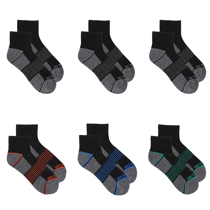 Fruit of the Loom Boys' 6 Pack Ankle Socks