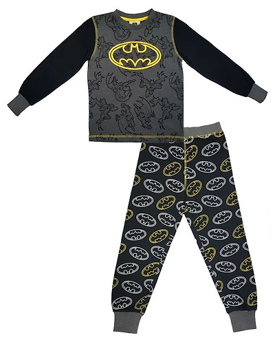 Batman Boy's 2-Piece Long Sleeve Pajama Set