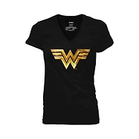 Ladies WW84 Chrome Logo V-Neck T-Shirt