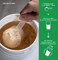 Revolution Nutrition, Iso Whey, Poudre de Protéines 2LB, Isolat à 100 %, 28 g de Protéines par Dosette, 27 Portions, Formule pour Masse Musculaire Maigre, Faible en Glucides, Sans Gluten, 908 g, Gâteau au Chocolat (2 Livres)
