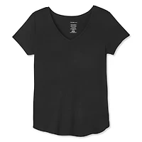 T-shirt drapé avec encolure en V George pour femmes