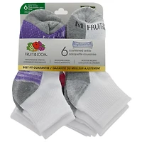 Fruit of the Loom Girls Confort toute la journée Chaussettes Pour Filles