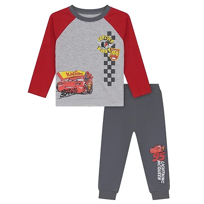 Disney Cars Ensemble de Pantalons Jogger en Polaire Tailles: 2T - 5T