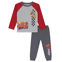 Disney Cars Ensemble de Pantalons Jogger en Polaire Tailles: 2T - 5T