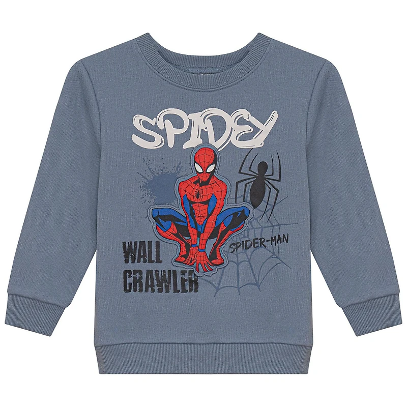 Marvel Spiderman Pull En Polaire Tailles: 2T - 5T